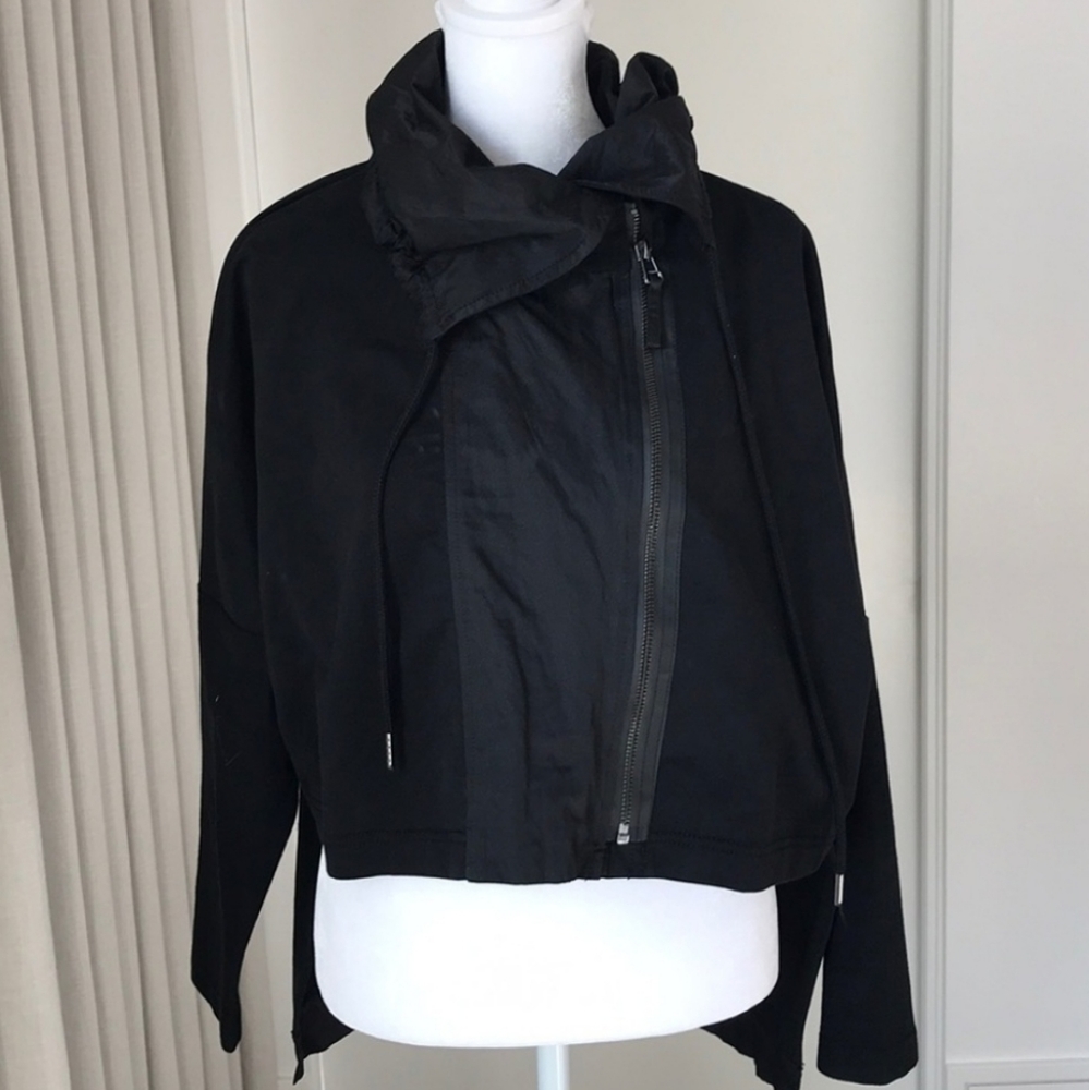 Stella Carakasi High Low Asymmetrical Cowl Jacket
